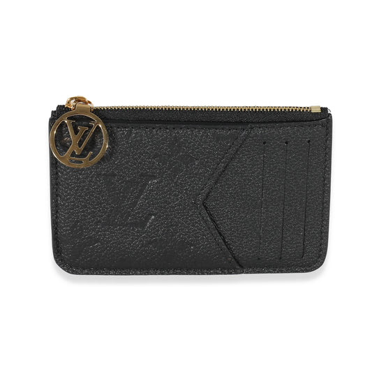 Louis Vuitton Louis Vuitton Black Empreinte Romy Card Holder