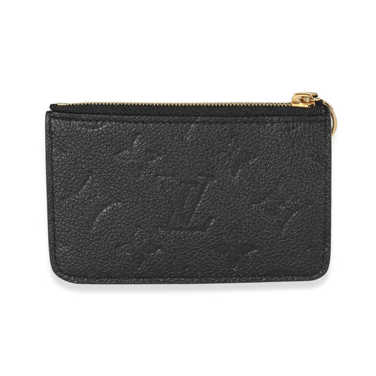 Louis Vuitton Louis Vuitton Black Empreinte Romy Card Holder