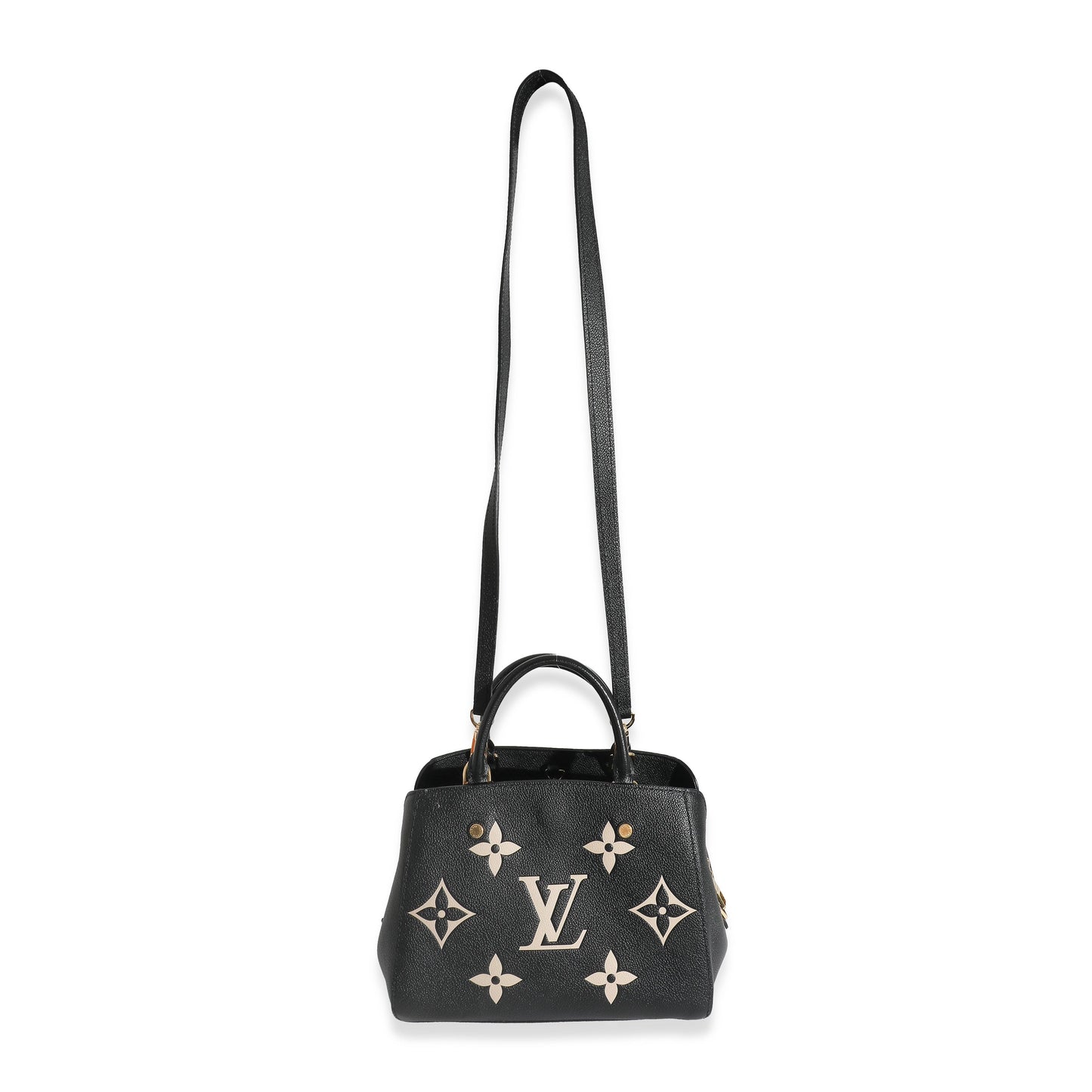 Louis Vuitton Louis Vuitton Black Beige Monogram Empreinte Montaigne BB