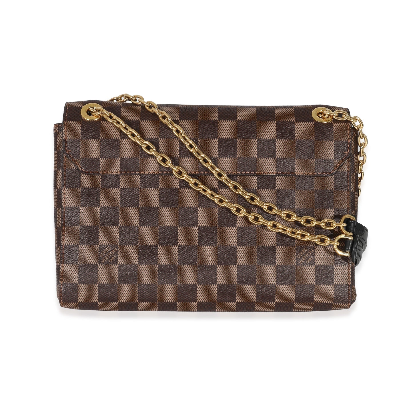 Louis Vuitton Louis Vuitton Black Taurillon Damier Ebene Canvas Vavin PM