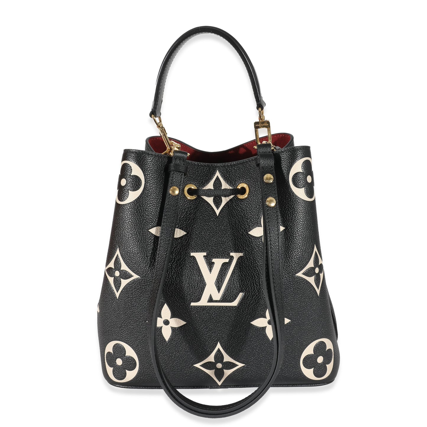 Louis Vuitton Louis Vuitton Black Beige Monogram Empreinte NéoNoé MM