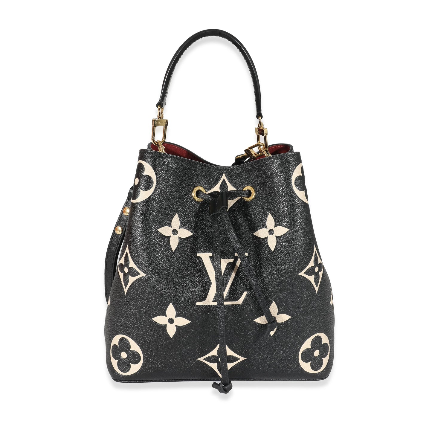 Louis Vuitton Louis Vuitton Black Beige Monogram Empreinte NéoNoé MM