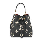 Louis Vuitton Louis Vuitton Black Beige Monogram Empreinte NéoNoé MM