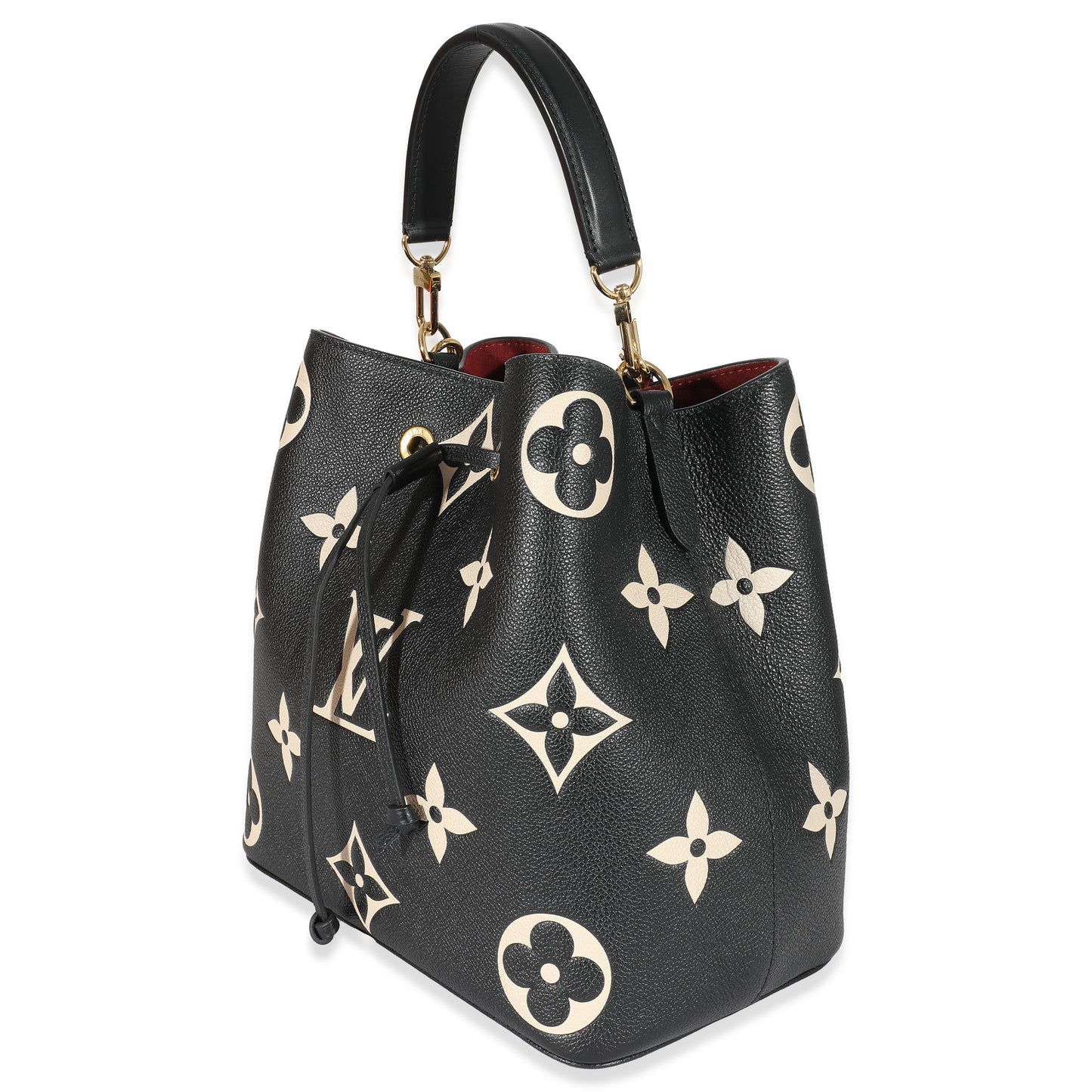 Louis Vuitton Louis Vuitton Black Beige Monogram Empreinte NéoNoé MM