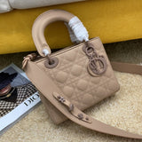 LADY MY ABC BAG 20CM BEIGE CANNAGE LAMBSKIN Amelia