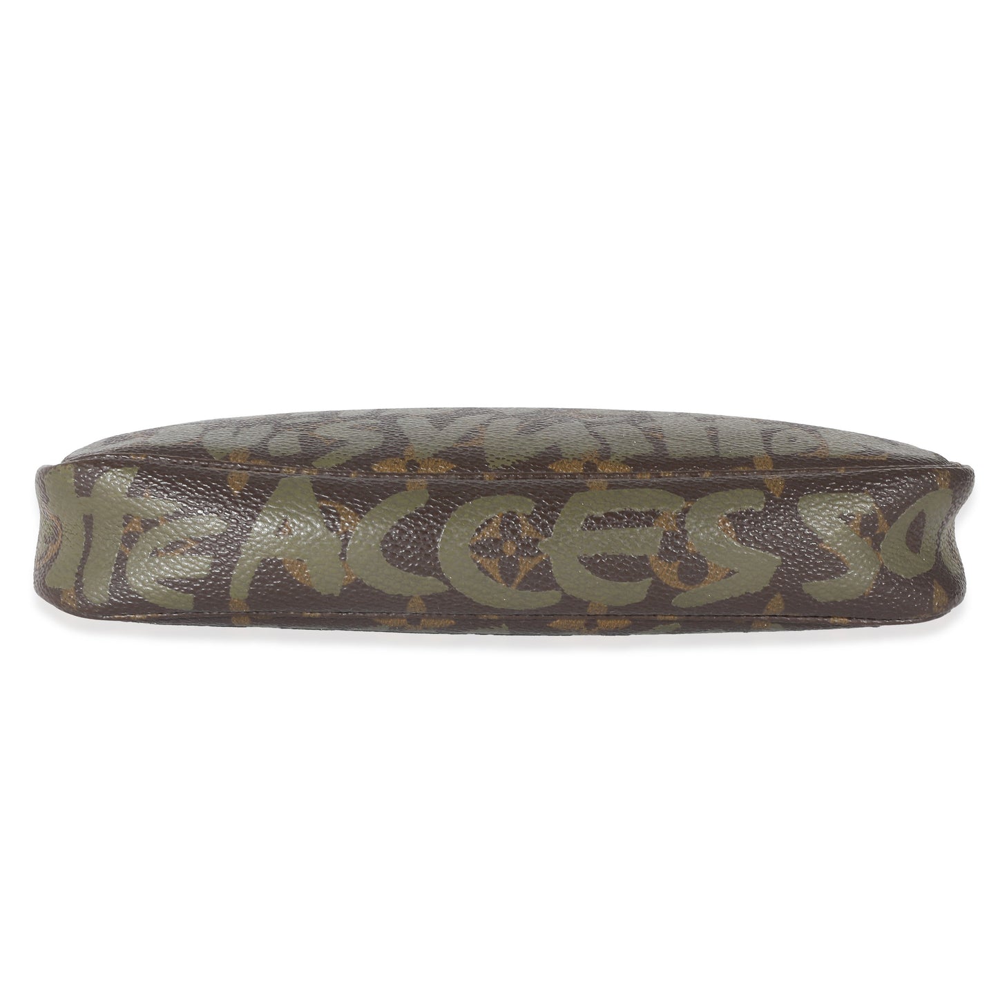 Louis Vuitton Louis Vuitton x Stephen Spro  Kaki Monogram Graffiti Canvas Pochette Accessoir