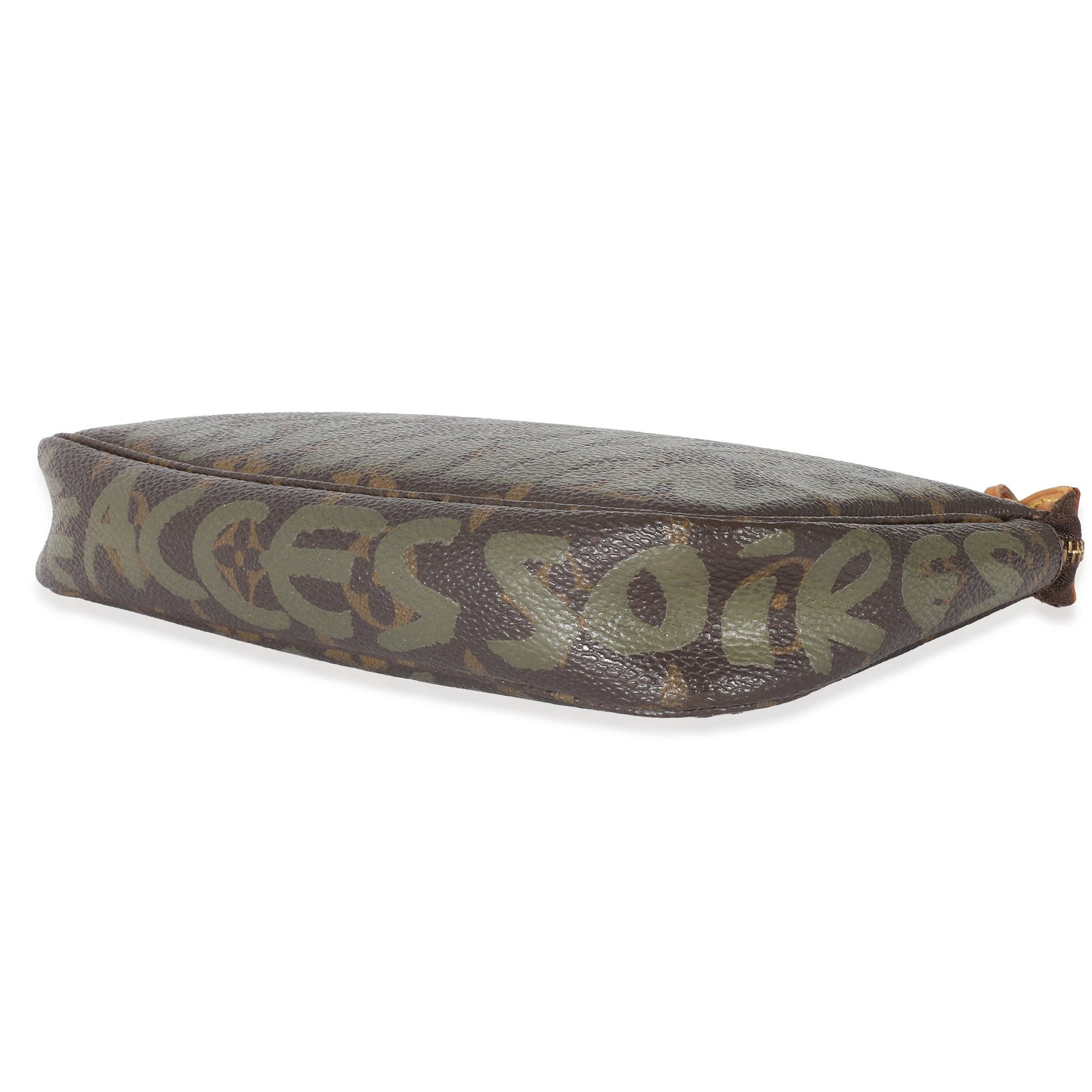 Louis Vuitton Louis Vuitton x Stephen Spro  Kaki Monogram Graffiti Canvas Pochette Accessoir