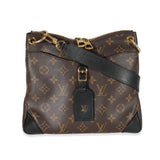 Louis Vuitton Louis Vuitton Black Leather Monogram Canvas Odeon PM
