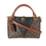 Louis Vuitton Louis Vuitton Black Leather Monogram Canvas V Tote BB