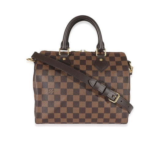 Louis Vuitton Louis Vuitton Damier Ebene Canvas Speedy Bandoulière 25