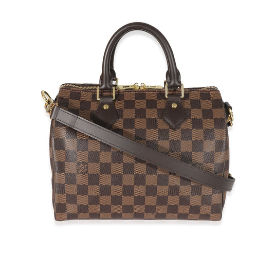 Louis Vuitton Louis Vuitton Damier Ebene Canvas Speedy Bandoulière 25