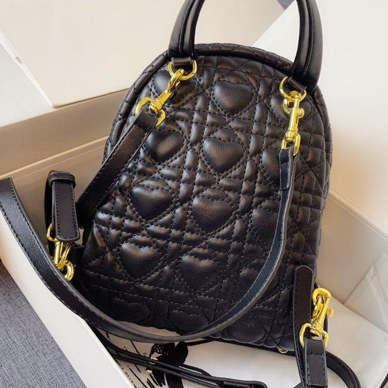 SMALL BACKPACK BLACK CANNAGE LAMBSKIN Amelia