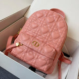 SMALL BACKPACK PINK CANNAGE LAMBSKIN Amelia