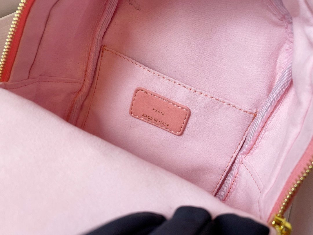 SMALL BACKPACK PINK CANNAGE LAMBSKIN Amelia