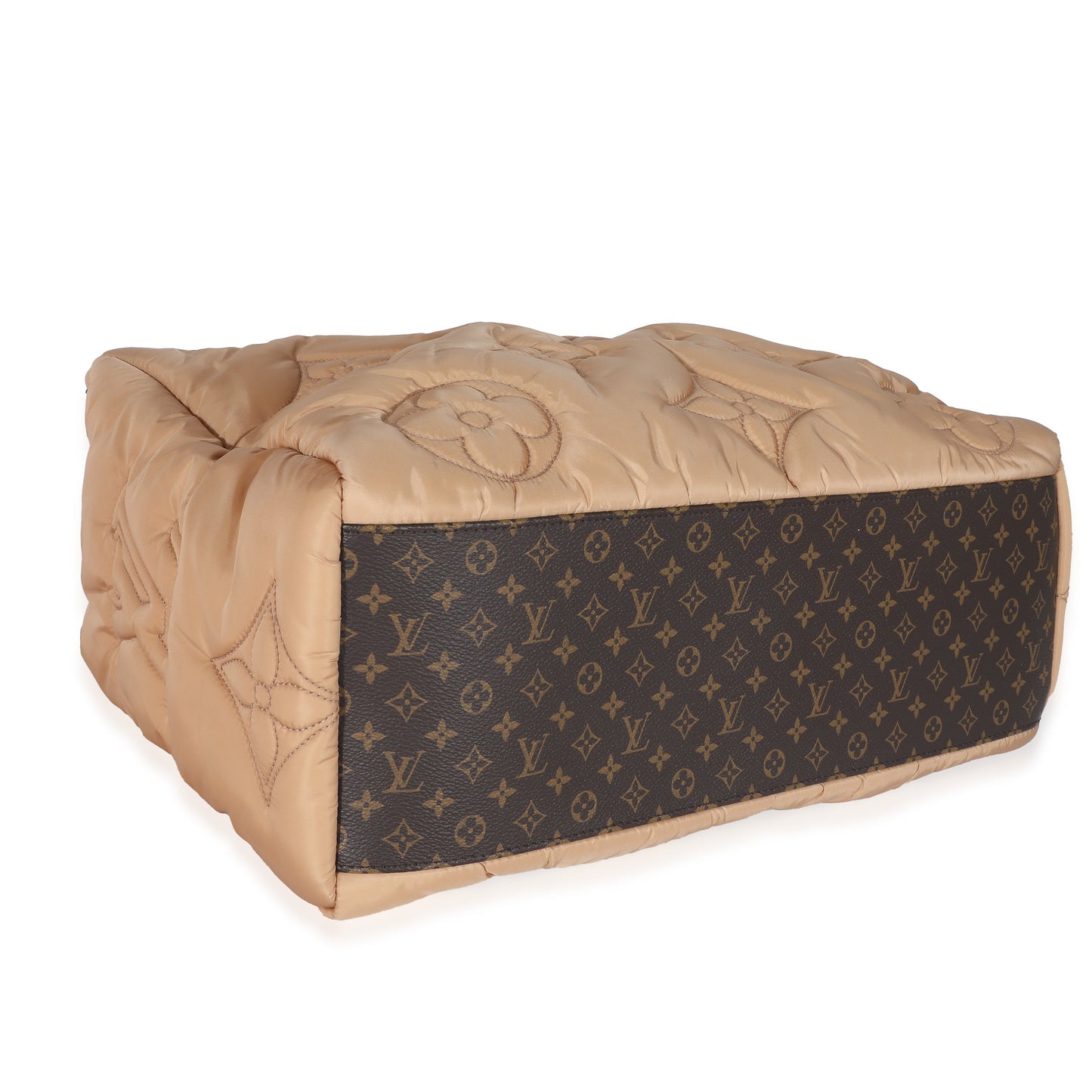 Louis Vuitton Louis Vuitton Beige Econyl Nylon Monogram Pillow Giant Onthego GM