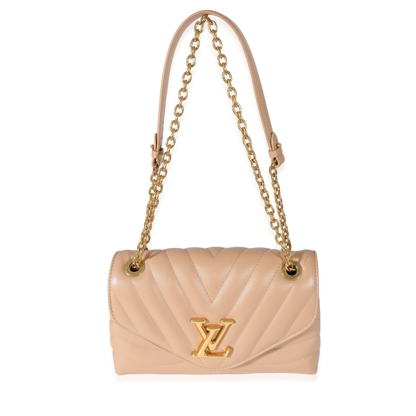 Louis Vuitton Louis Vuitton Noisette Calf Leather New Wave Chain MM