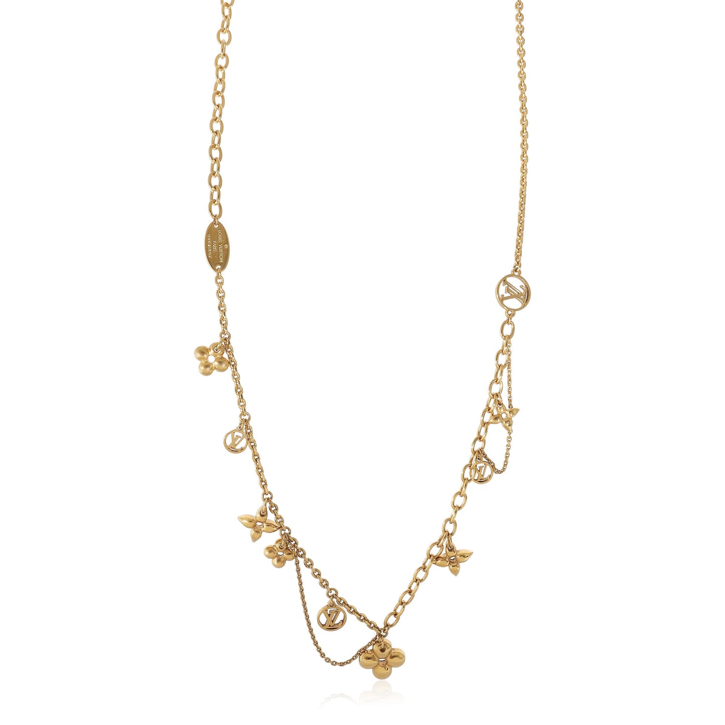 Louis Vuitton Louis Vuitton Blooming Supple Gold Plated Necklace