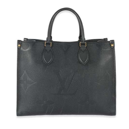 Louis Vuitton Black Monogram Empreinte Giant Onthego MM
