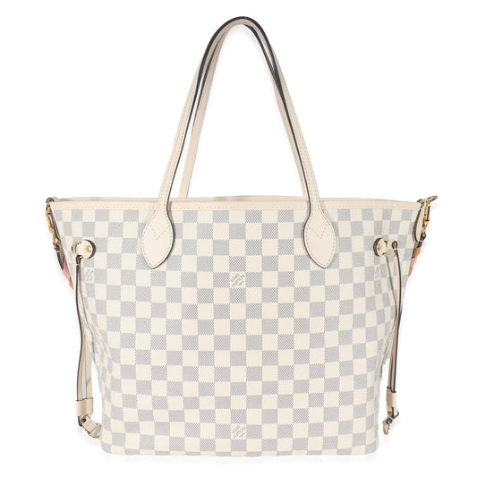 Louis Vuitton Louis Vuitton Damier Azur Canvas Braided Neverfull MM