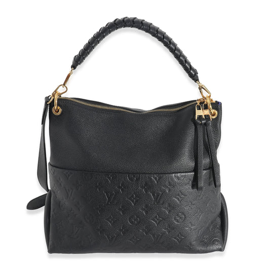 Louis Vuitton Louis Vuitton Black Monogram Empreinte Maida Hobo