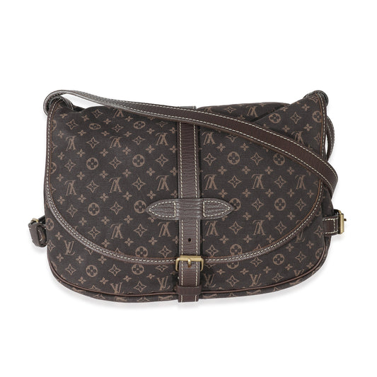 Louis Vuitton Louis Vuitton Ebene Monogram Canvas Mini Lin Saumur 26