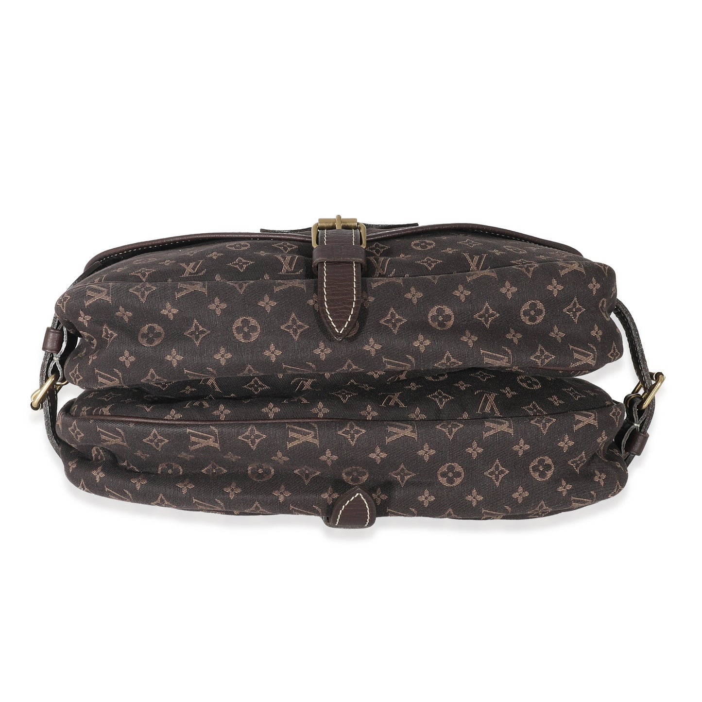Louis Vuitton Louis Vuitton Ebene Monogram Canvas Mini Lin Saumur 26