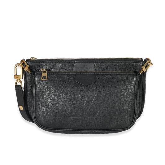 Louis Vuitton Louis Vuitton Black Monogram Empreinte Multi Pochette Accessoires