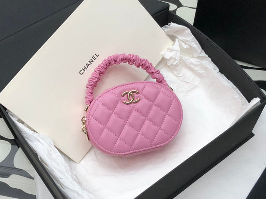 CHL - Vanity Case Shiny Gold PiNike Bag For Women 9.5cm/3.7in