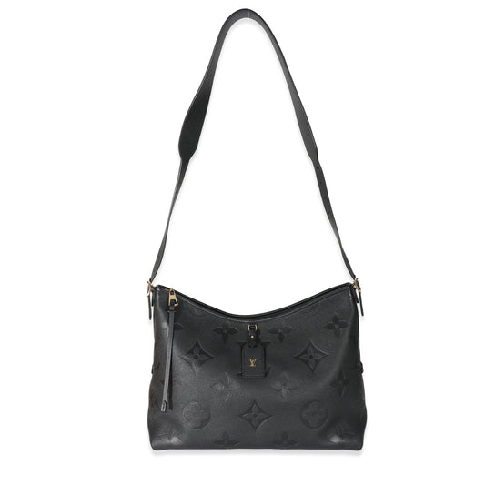 Louis Vuitton Louis Vuitton Black Monogram Empreinte Carryall MM 