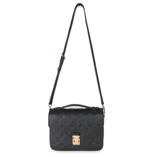 Louis Vuitton Louis Vuitton Black Monogram Empreinte Pochette Metis