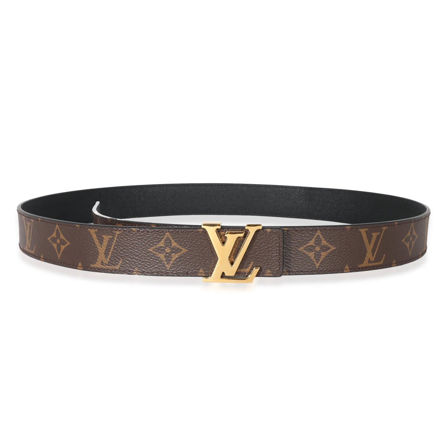 Louis Vuitton Louis Vuitton Monogram Canvas LV Initiales 30mm Reversible Belt 95