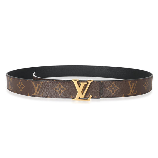 Louis Vuitton Louis Vuitton Monogram Canvas LV Initiales 30mm Reversible Belt 95
