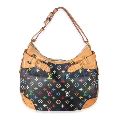 Louis Vuitton Louis Vuitton Black Monogram Multicolor Canvas Greta