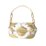 Louis Vuitton Louis Vuitton White Multicolor Monogram Canvas Gold Marilyn