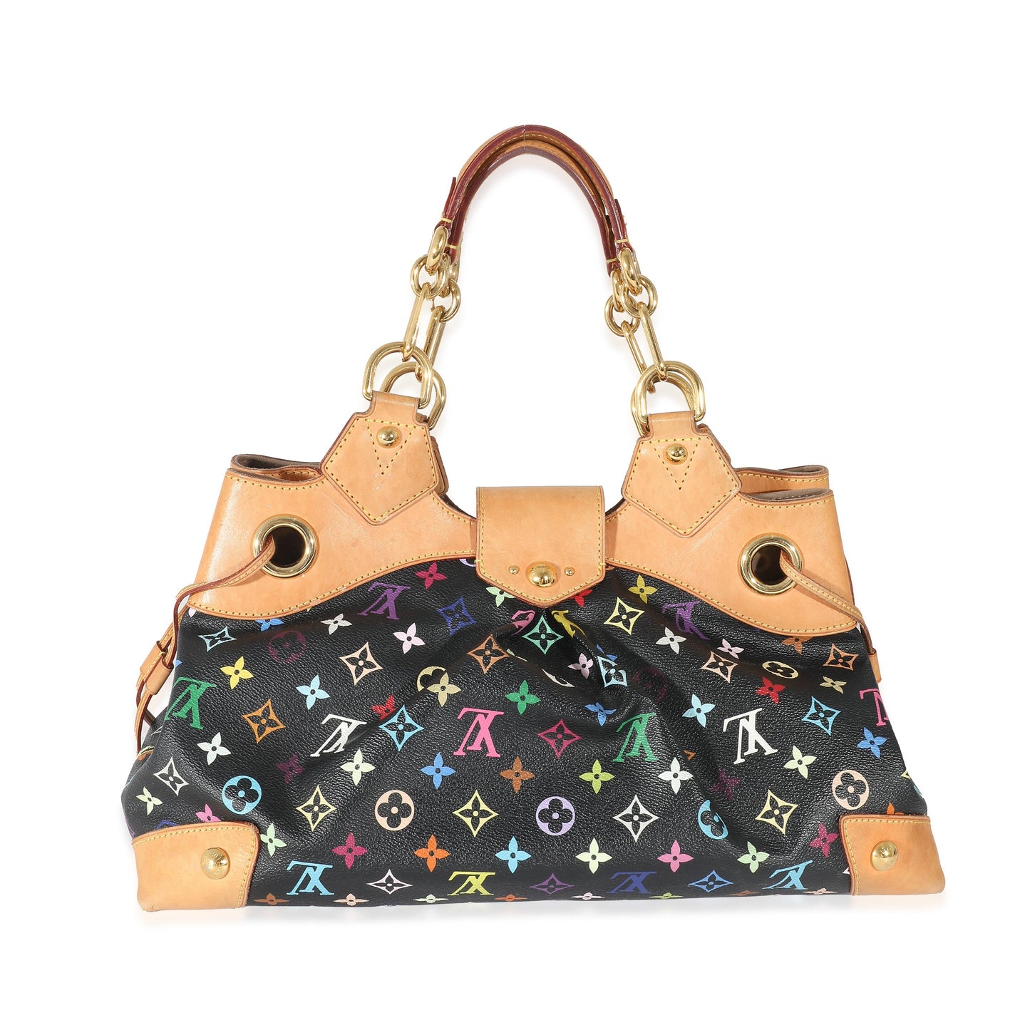 Louis Vuitton Louis Vuitton Black Monogram Multicolor Canvas Ursula GM