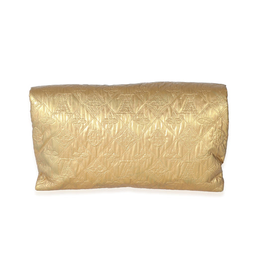 Louis Vuitton Louis Vuitton Gold Jacquard Quilted Monogram Limelight PM Clutch