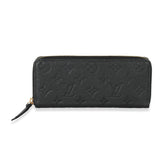 Louis Vuitton Louis Vuitton Black Monogram Empreinte Clemence Wallet