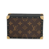 Louis Vuitton Louis Vuitton Black Leather & Monogram Canvas Jewelry Box