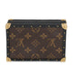 Louis Vuitton Louis Vuitton Black Leather & Monogram Canvas Jewelry Box