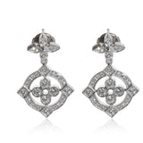 Louis Vuitton Dentelle Earrings in 18K White Gold 0.80 Ctw
