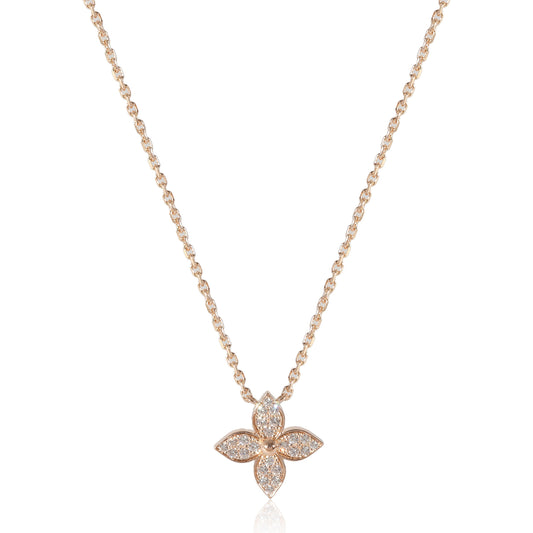 Louis Vuitton Louis Vuitton Idylle Blossom Necklace in 18K Rose Gold 0.2 CTW