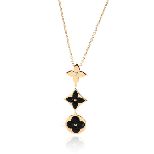 Louis Vuitton Louis Vuitton Color Blossom Necklace in 18K Yellow Gold 0.02 CTW