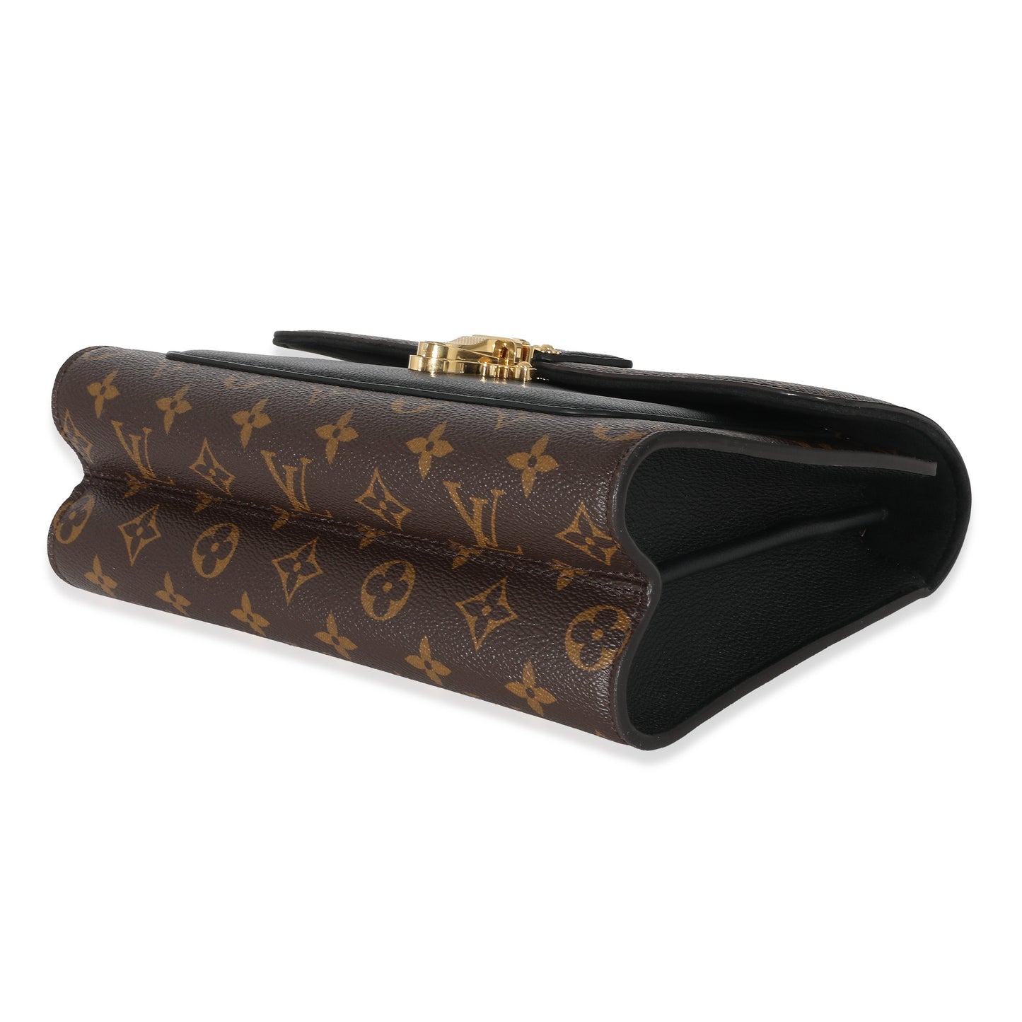 Louis Vuitton Louis Vuitton Black Taurillon Monogram Canvas Victoire Chain Bag