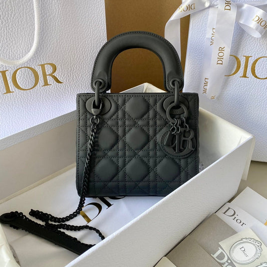 MINI LADY 17 MY ABC ALL BLACK LAMBSKIN Amelia