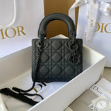 MINI LADY 17 MY ABC ALL BLACK LAMBSKIN Amelia