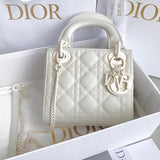 MINI LADY 17 MY ABC WHITE LAMBSKIN Amelia