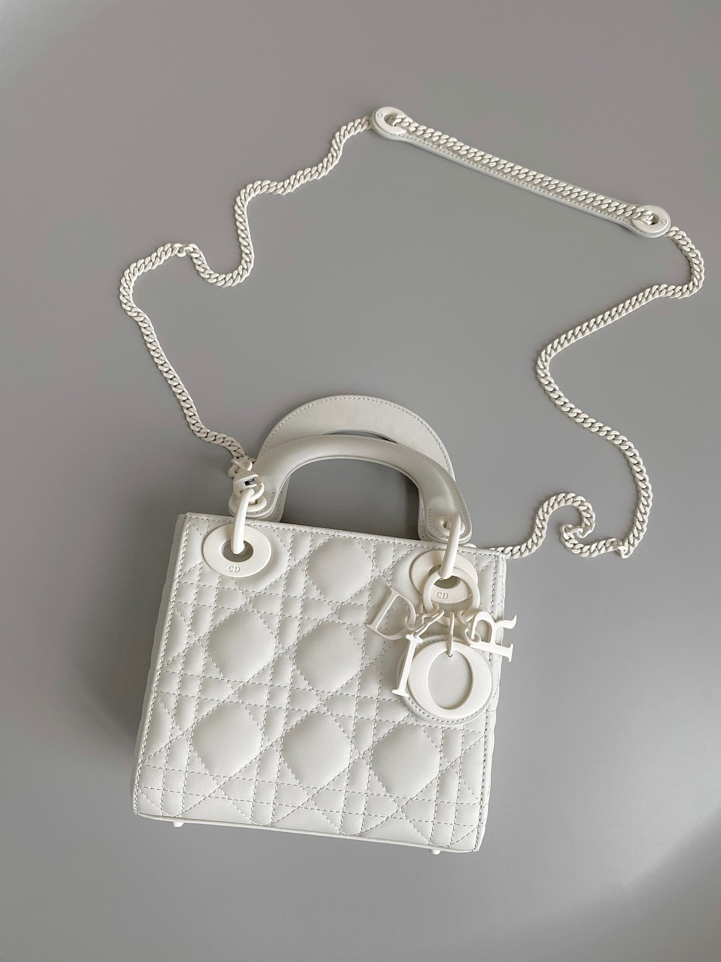 MINI LADY 17 MY ABC WHITE LAMBSKIN Amelia