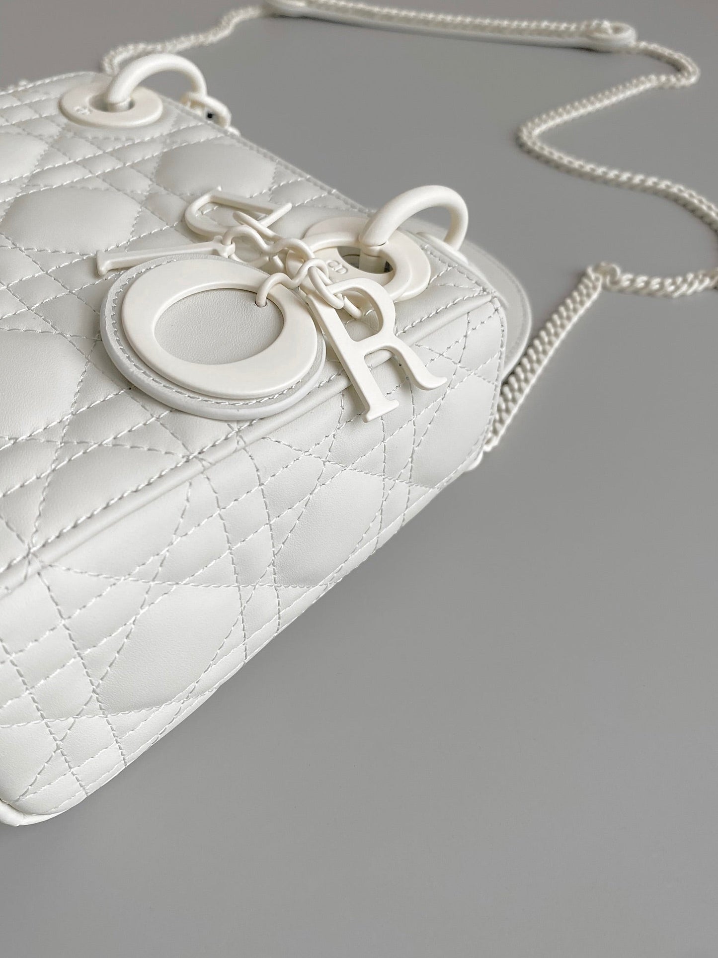 MINI LADY 17 MY ABC WHITE LAMBSKIN Amelia