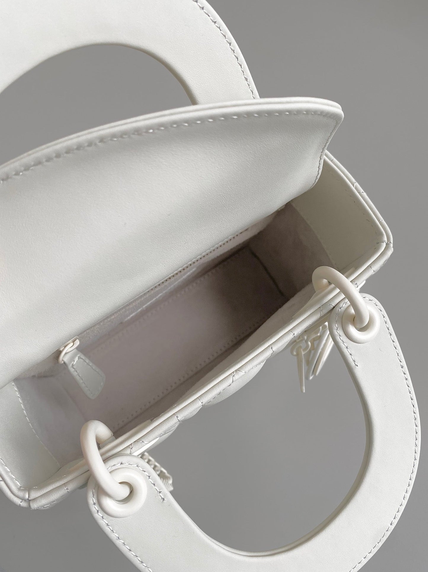MINI LADY 17 MY ABC WHITE LAMBSKIN Amelia