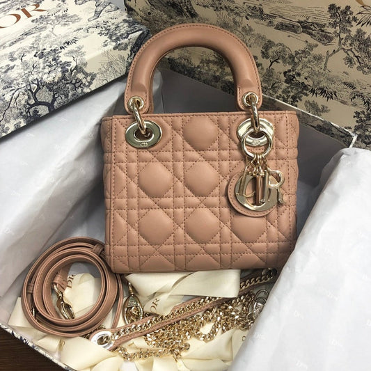 MINI LADY 17 MY ABC BEIGE LAMBSKIN Amelia